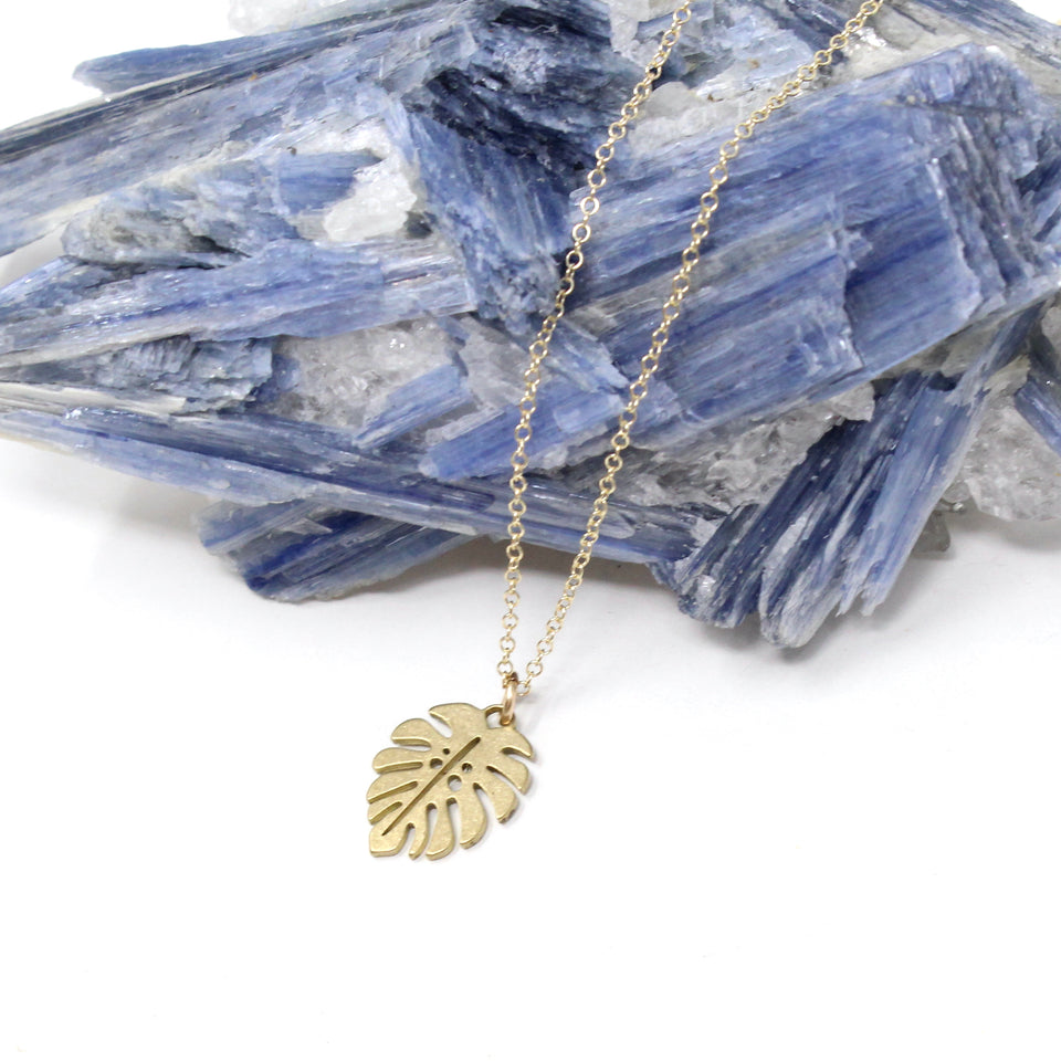 Monstera Necklace - Small