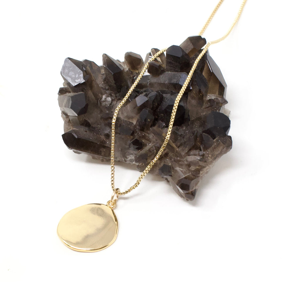 Gold Coin Necklace - Adjustable