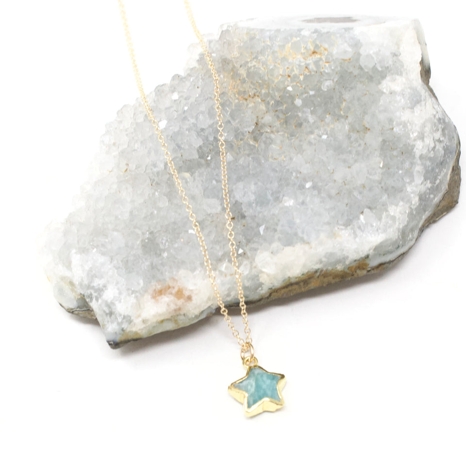 Gemstone Star Necklace